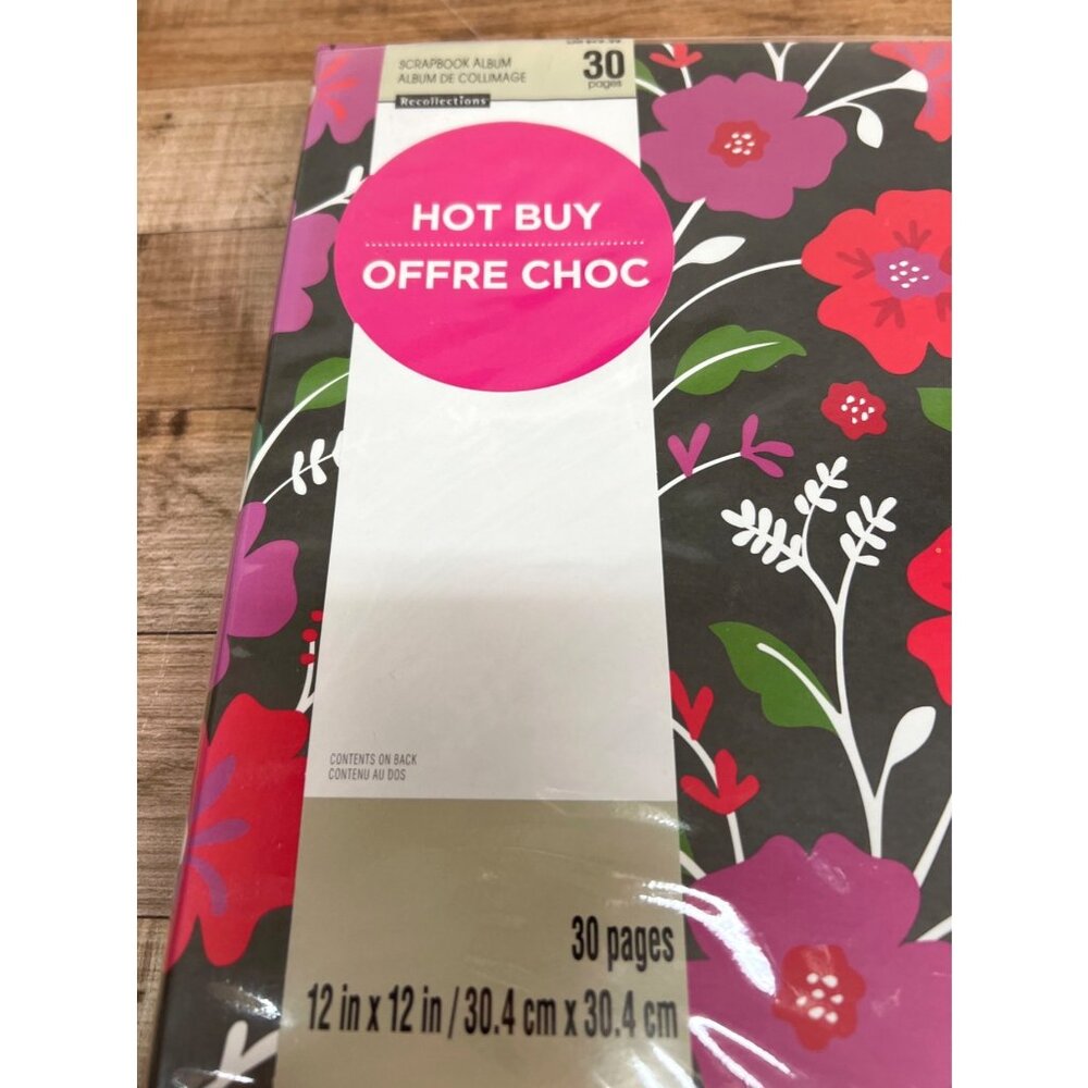 NIP Recollections 12 x 12 Scrapbook Floral, Flower Theme - Picture 2 of 5